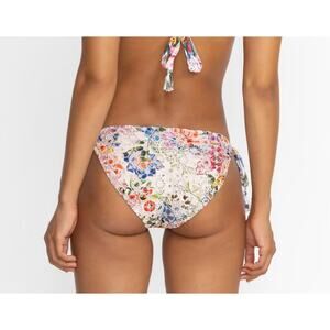Johnny Was Neon Jungle Eyelet String Bikini Bottom XS NWT Lace Floral